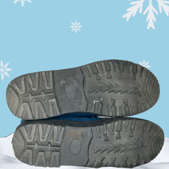 SQL Blue Susanny Suede Ankle Boots  Women’s Size EU 39/US 8 Faux Fur Lined - Picture 4 of 10